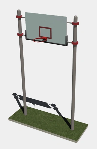 Стойка баскетбольная на двух трубах