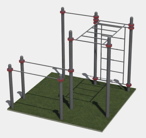 Турник классический, рукоход, шведская стенка и брусья